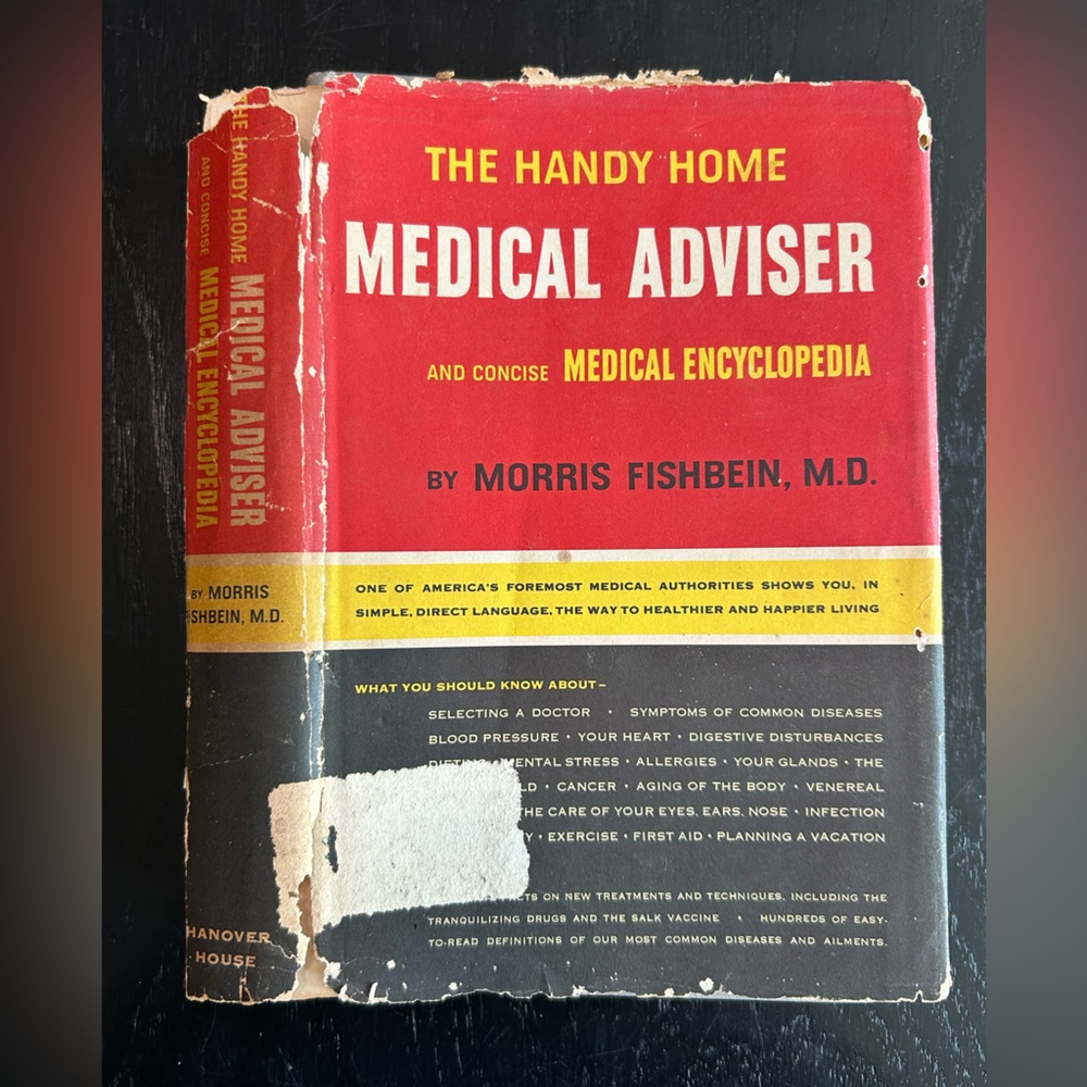 The Handy Home Medical Adviser Book with sleeve 50s- grey vintage some wear